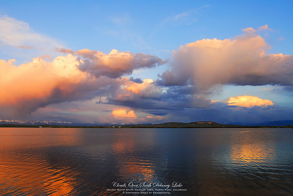 Sunset Clouds over South Delaney Lake