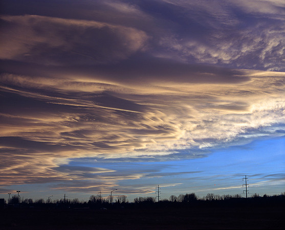 Evolution of a November Sunset, no.1, Fort Collins, Colorado