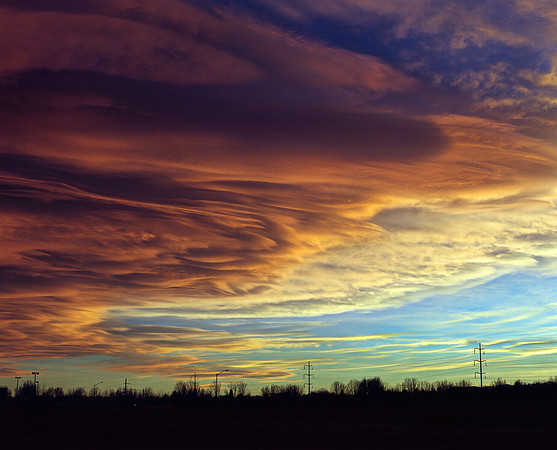 Evolution of a November Sunset, no.2, Fort Collins, Colorado