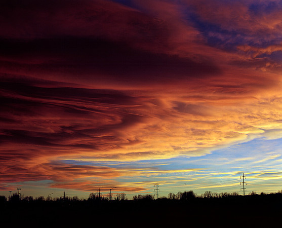 Evolution of a November Sunset, no.3, Fort Collins, Colorado