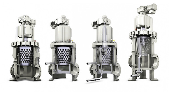 S.P.Kinney Water Strainer Line-Up (CAD data translated)