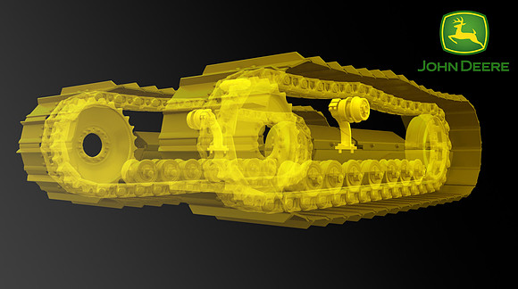 John Deere undercarriage assembly (CAD Data Translation into Maya)