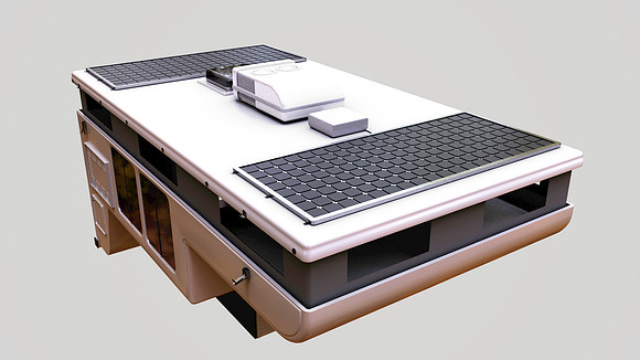 Hallmark RV Camper Pop-Up 5 (modeled for animation in Maya)