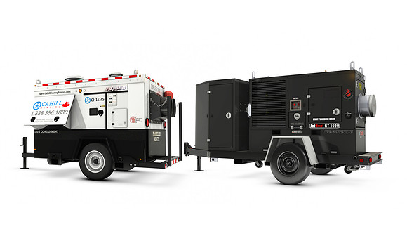 CAHILL Heating Trailers (matching CAD translation trailer (black) with no CAD trailer.