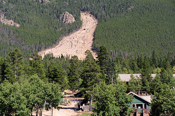 Twin Sisters Mud Slide Hwy 72, Colorado (2013)
