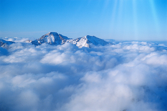 Longs Peak and Mount Meeker, Rocky Mountain National Park, Colorado