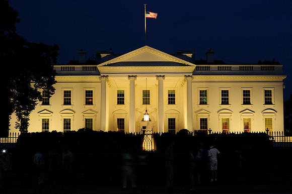 The White House, front yard.