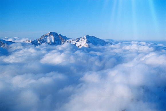Longs Peak and Mount Meeker, Rocky Mountain National Park, Colorado