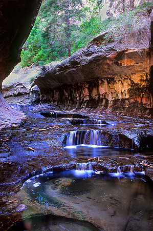 Falls along Left Fork of North Creek, Zion National Park