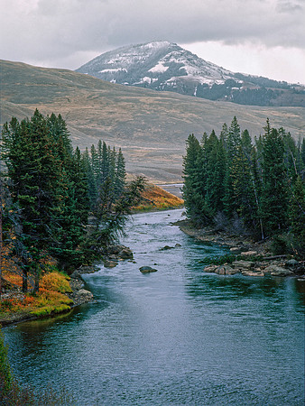 Druid Peak and Lamar River, Yellowstone National Park, Wyoming