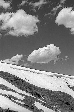 Rocky Mountain National Park, Colorado-Clouds, Cornice and Snowfields
