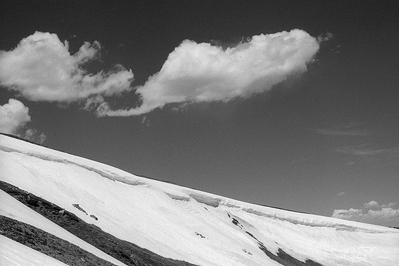 Rocky Mountain National Park, Colorado-Clouds, Cornice and Snowfields