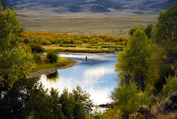 Fishing the North Platte, North Park, Colorado