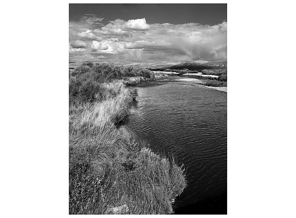 Distant Storm and North Platte River, North Park