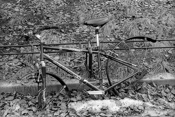 Don't leave your bike locked up on the street.