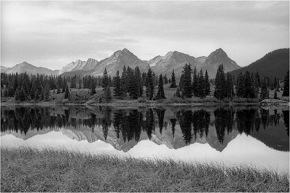 Grenadiers Reflected in Molas Lake, San Juan Range, Colorado