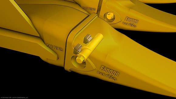 John Deere Bucket Teeth-stil from 1080p animation