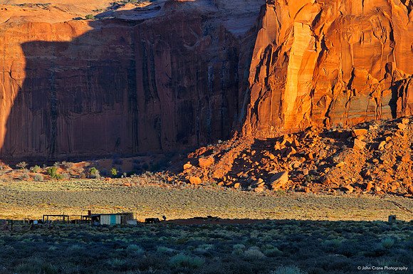 Navajo horse camp, Monument Valley
