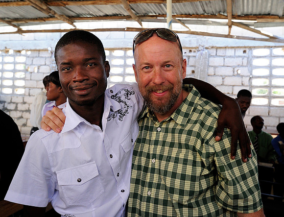 With my Haitian film contemporary.