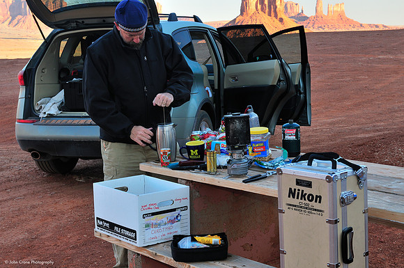 Coffee at Artist's Point, Monument Valley