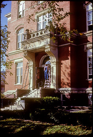 Cleaning Corbet Hall, Iowa City